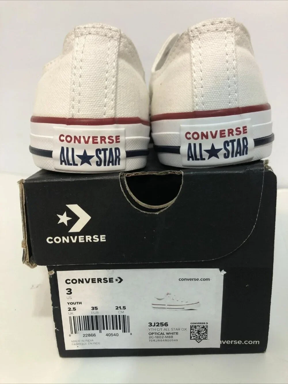 Converse ctas white